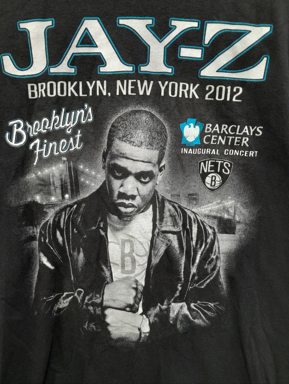 Jay Z Vintage Hip-Hop Tee 2012 Hello Brooklyn Barclays Tour T Shirt Men’s Medium